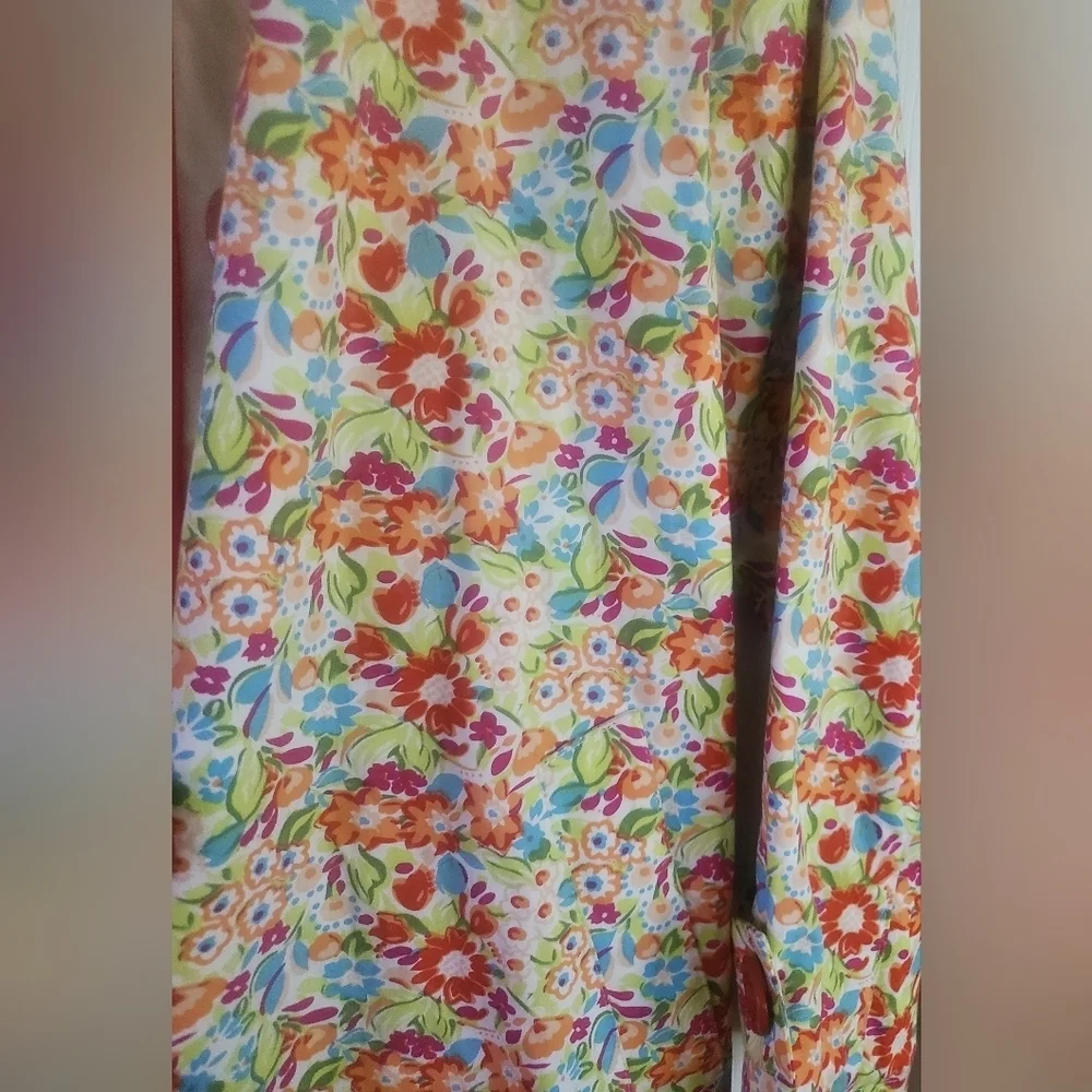 BILLBLASS ALL OVER FLORAL VINTAGE PRINT BUTTON DOWN COAT, SIZE 4 - Picture 5 of 8